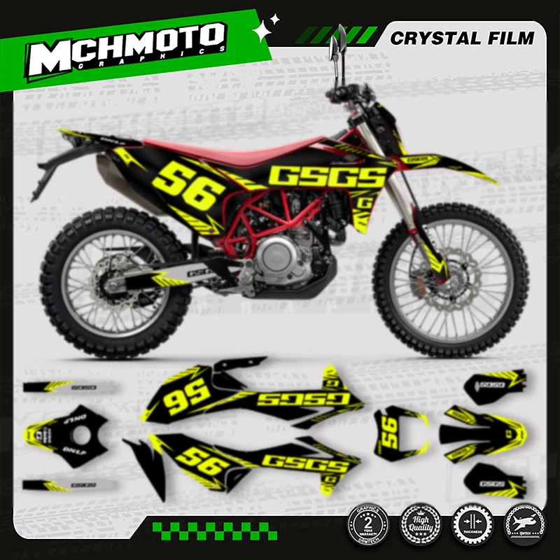 

MCHMFG For GASGAS 700 GAS GAS 2022 2023 2024 SM 700 ES MOTOR Custom Team Graphics Backgrounds Decals Stickers Kit 001