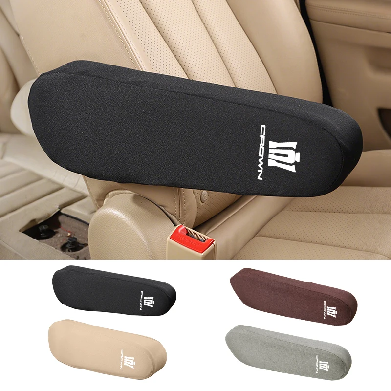 Car Seat Armrest Protector Cover Fabric Elbow Support Case Accessories For Toyota Crown GR Corolla YARIS L Auris C-HR Hilux Vios