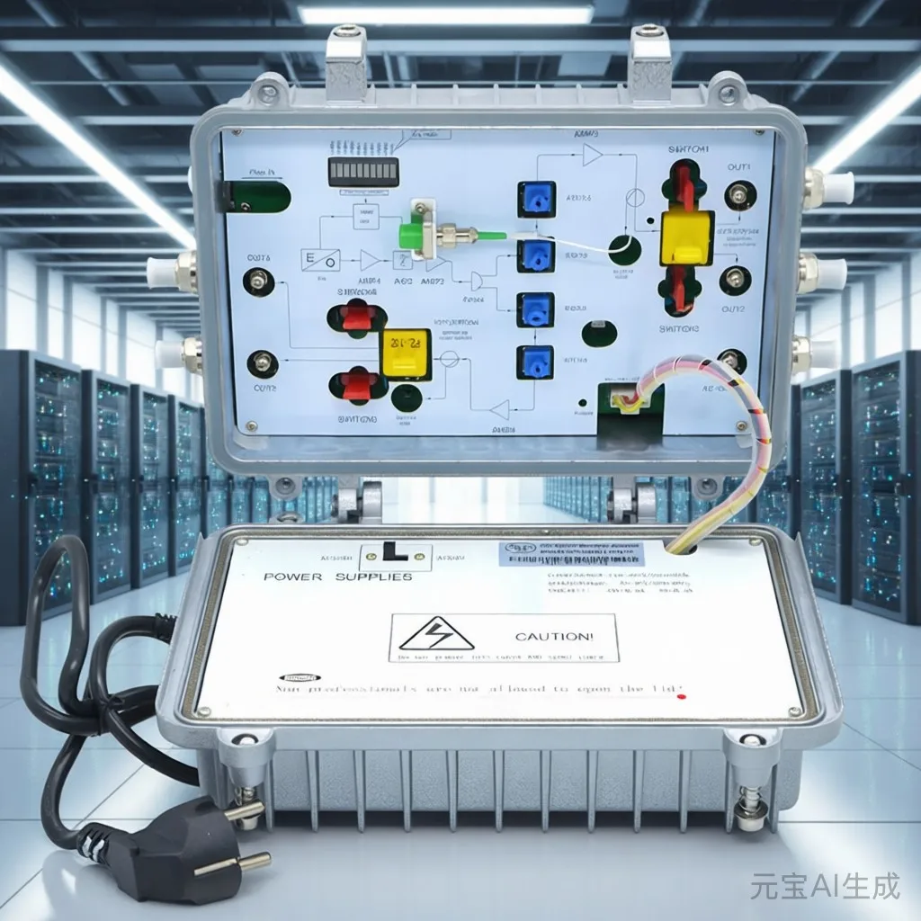

4-Way 106dBuV High-Gain CATV Optical Receiver with AGC, for Digital/Analog Signals, Ultra-Low Noise & IP67 Metal Housing