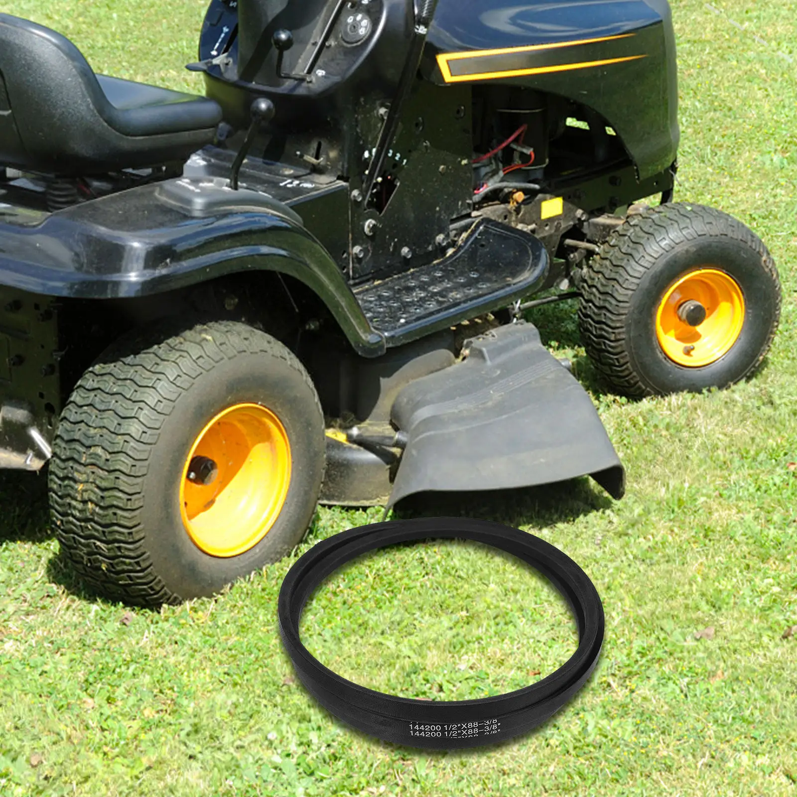 

Lawn Belt 144200 Deck Drive Belt Replacement Rubber Lawn Mower Parts Compatible With Various Mower Models