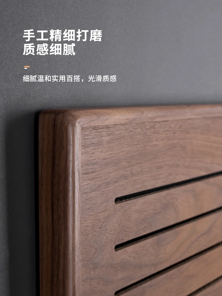 Decorative painting of electric meter box on the wall Walnut wall distribution box shielding plate solid wood weak electric