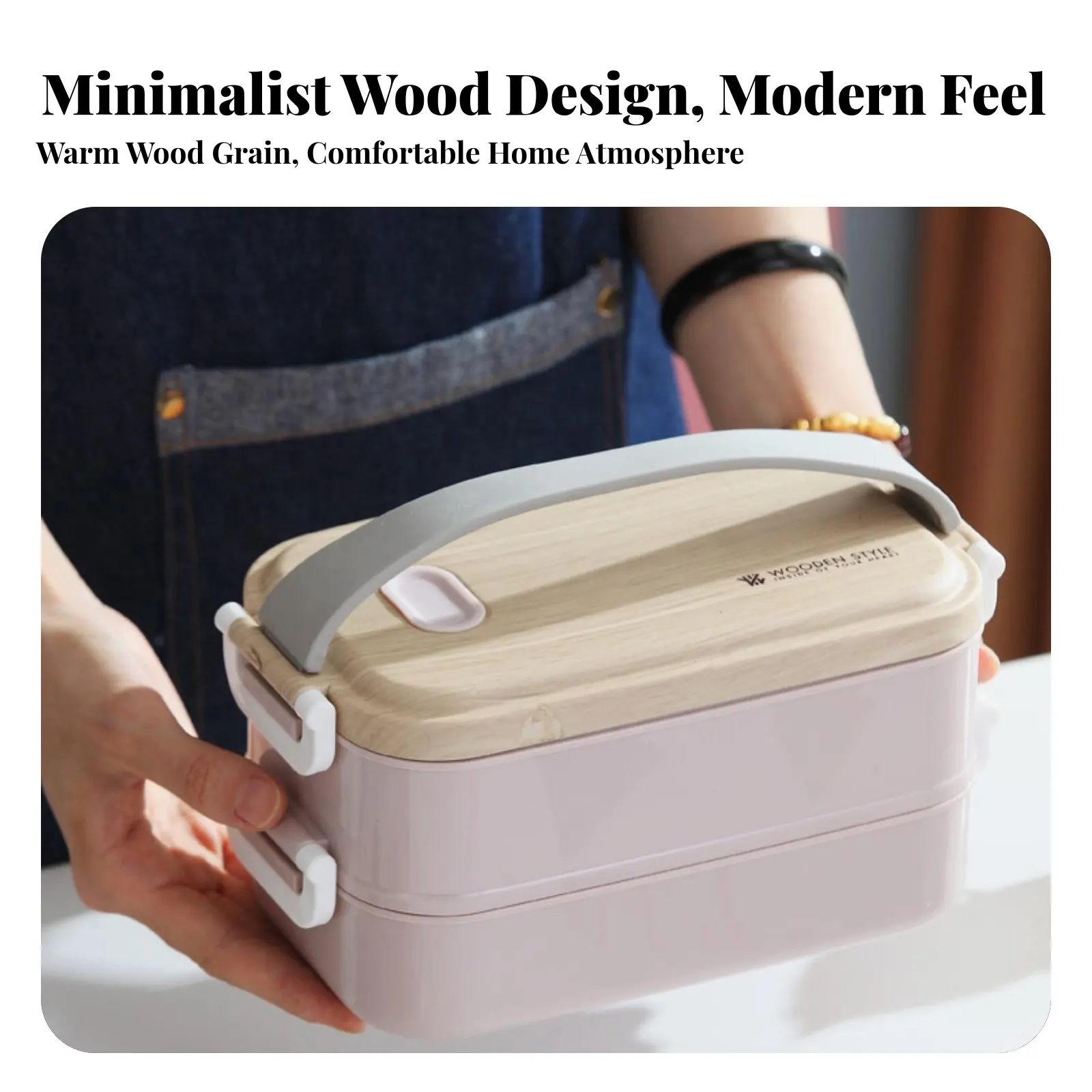 

Ланч-бокс из нержавеющей стали 304, двухслойный, с отделениями, термоизолированный, в стиле Ins, для взрослых и студентов