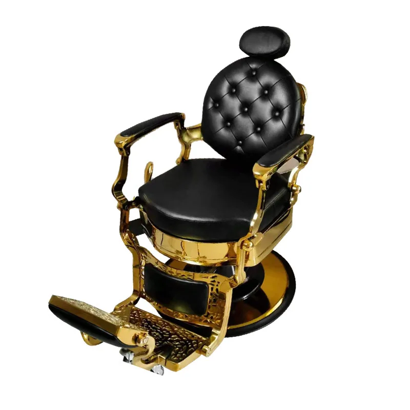 

Retro Barber Chair Antique Chair Wholesale Hair Salon Hair Cutting Chair Can Put Down Oil Head Popular Barber Shop