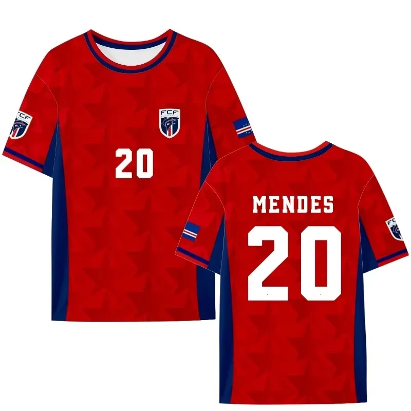 2026 Cape Verde Goalkeeper Soccer Jersey Vozinha 1 Short Sleeve Regular Fit Cheer Support Fan Shirt for Match Training Summer
