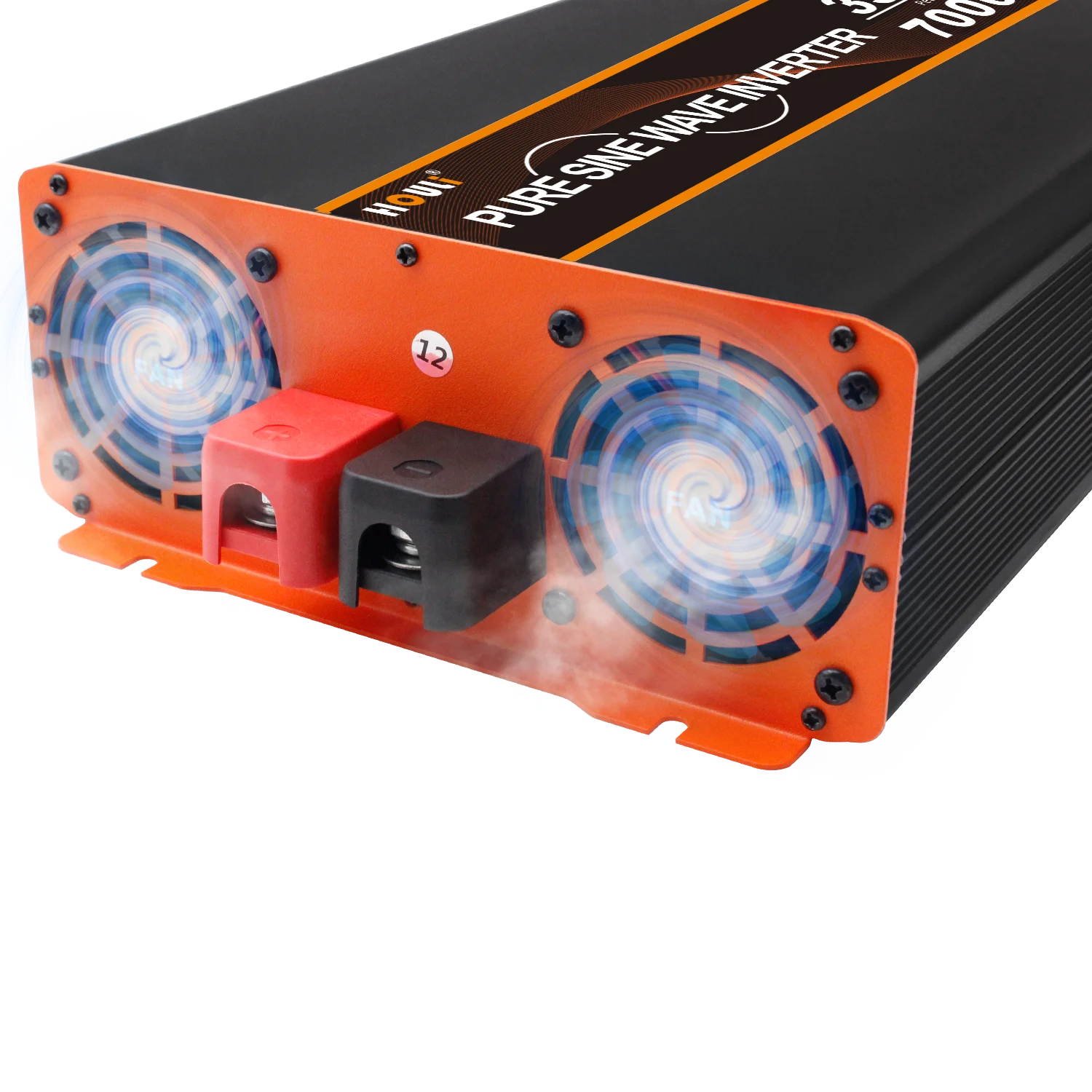 HOULI Інвертор 12V 220V Чистий Синус 1600W 2500W 3000W, Перетворювач 12В на 220В для Авто Кемпера, LCD Дисплей USB