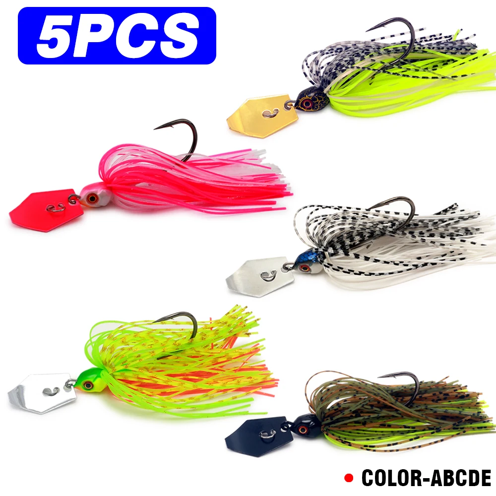 Spinnerbait 7g/9g/11g/14g/21g Angelköder Chatterbait für Barsch, Hecht, Zander – Angelset Pesca Chatter Weedless