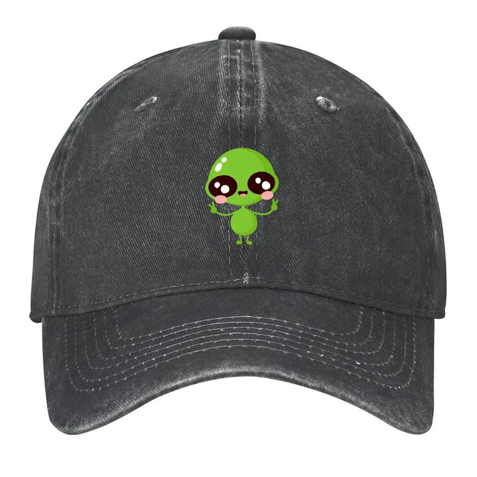

Cute alien Baseball Cap hard hat Sunhat Funny hats Custom Cap Golf Men Women's