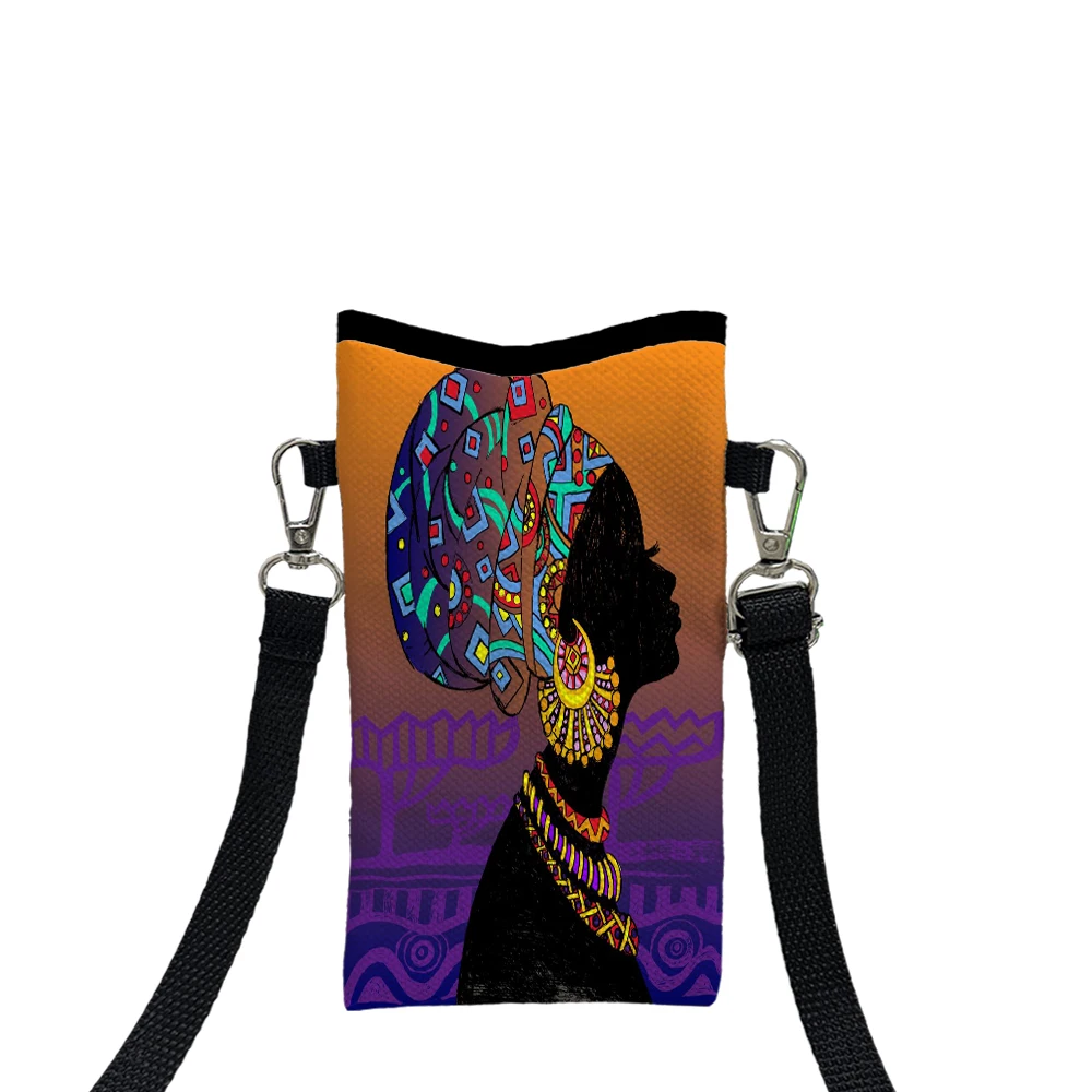 Abstract Characters Fashion Mobile Phone Bag Multifunctional Crossbody Phone Bag Adjustable Strap Shoulder Bag for Women4.19