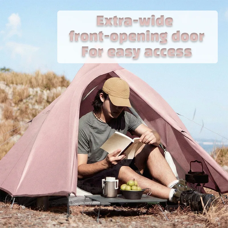 Naturehike CloudUp Base אוהל 1/2 אדם אוהל טרקים קל במיוחד, תמונה 5