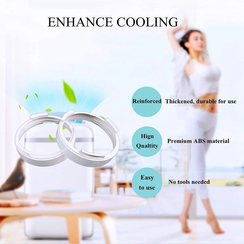 Acoplador de manguera de escape de aire acondicionado portátil, adaptador de ventana, unidad A/C, Conector de tubo, piezas y accesorios