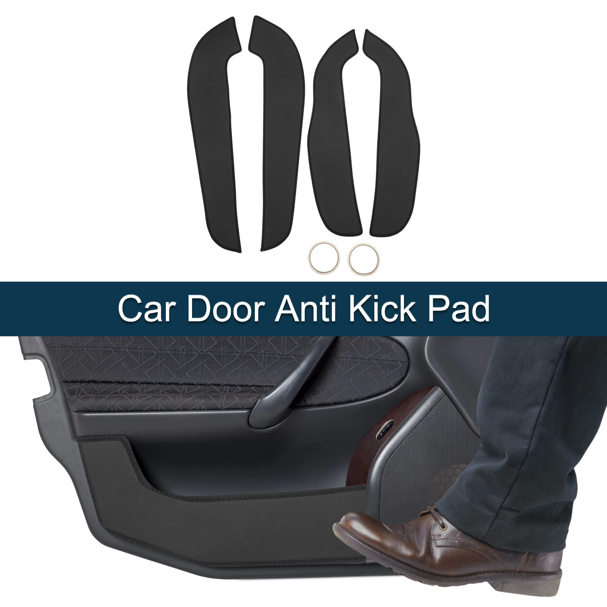 

UXCELL Car Door Anti Kick Pad Sticker Protector for Ford Edge 2015 Black 1 Set