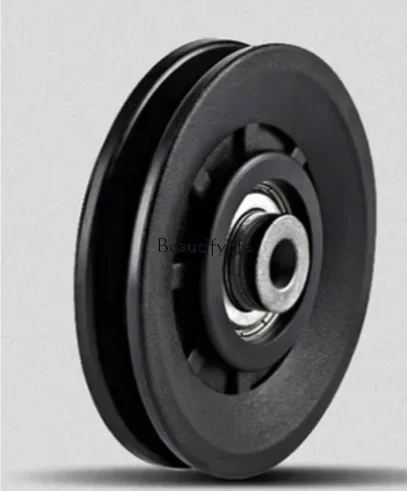 Fitness Equipment Accessories Pulley Black Plastic Nylon Wheel