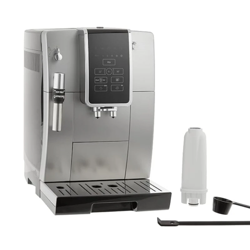 America Dinamica Fully Automatic Coffee and Espresso Machine with Premium Adjustable Frother, Stainless Steel, ECAM35025SB