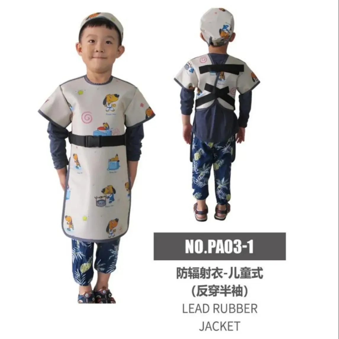 New Arrival Dental PA03-1 Children's Reversible Half-Sleeved X-Ray Medical Radiation Protection Skirt 0.5mmpb