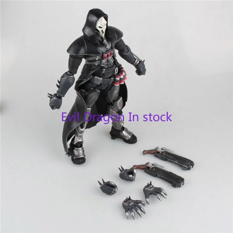 In Stock OW Overwatch Superhero Reaper Sherlock Reyes Blackwatch Tracer Lena Oxton Action Figure Christmas Gift Toy Model