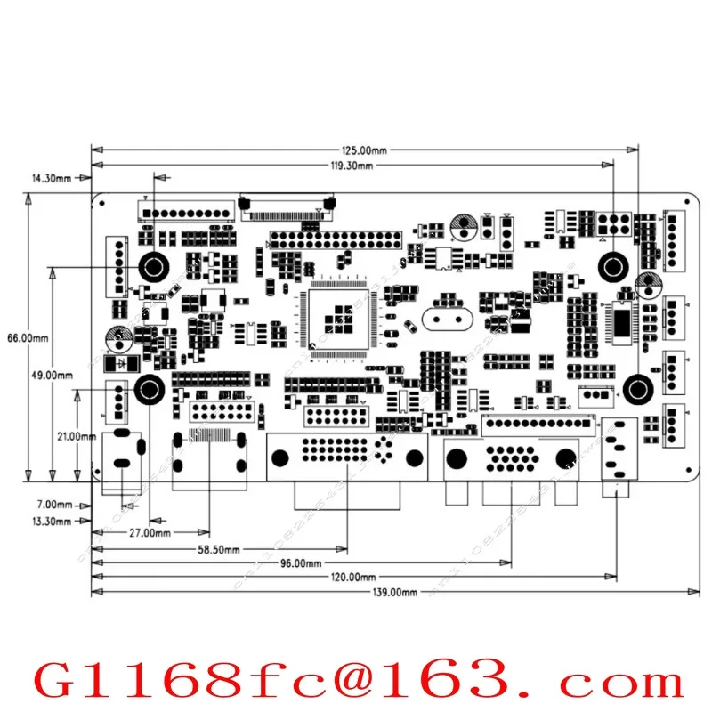 LCD Controller Board LVDS To DVI VGA High Definition MI Converter Board VDH68 Support 12v and Resolution 1920x1200