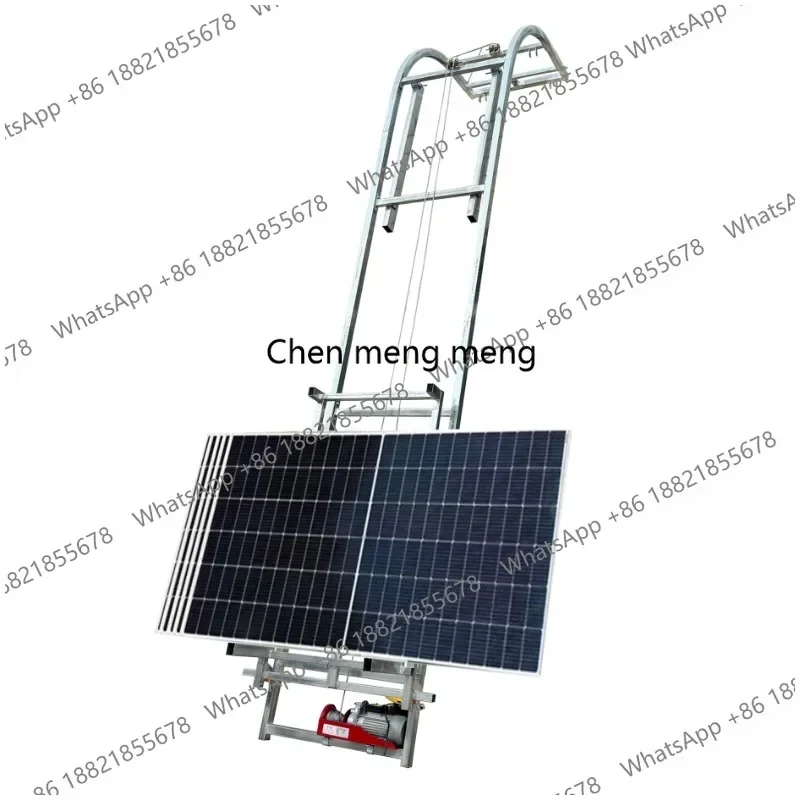 z189 6m-25m Construction Site Loader Photovoltaic Panel Glass Electric Lift Detachable Portable Lift To The Top Automatic Turnin