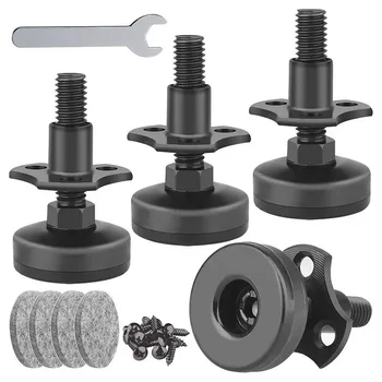 4PCS Adjustable Leveling Feet Heavy Duty Steel Protective Furniture Legs Feet Triangle Sofa Leg Furniture Multi Specification