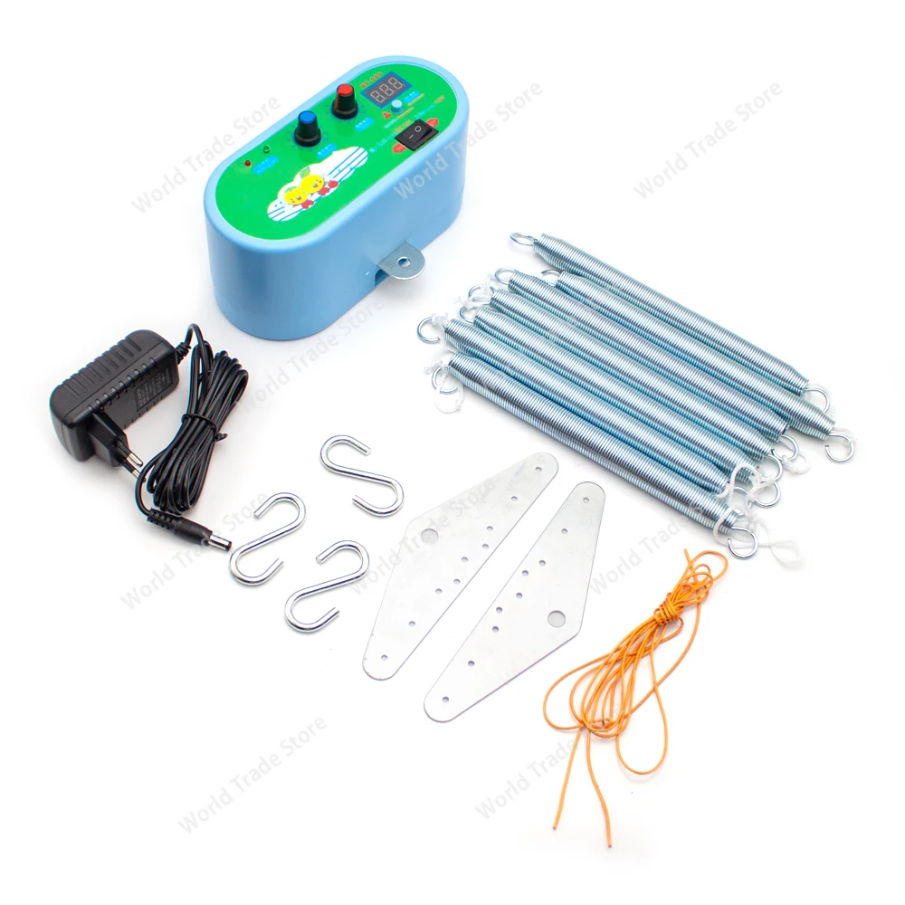 الكهربائية الطفل السرير سوينغ تحكم الطفل مهد سائق قابل للتعديل 10 مستويات حجم سرعة الموقت 12 واط مجموعة اثاث الاطفال