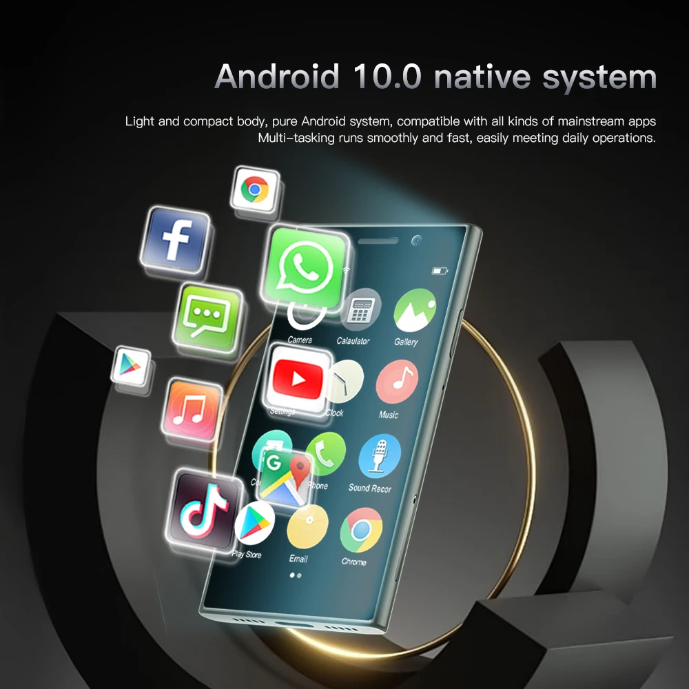 HOT SERVO Mini 4G Network Smartphone 3.0" Screen Dual SIM Standby Android 10.0 2GB+16GB WiFi GPS Small Mobile Phone Face Unlock