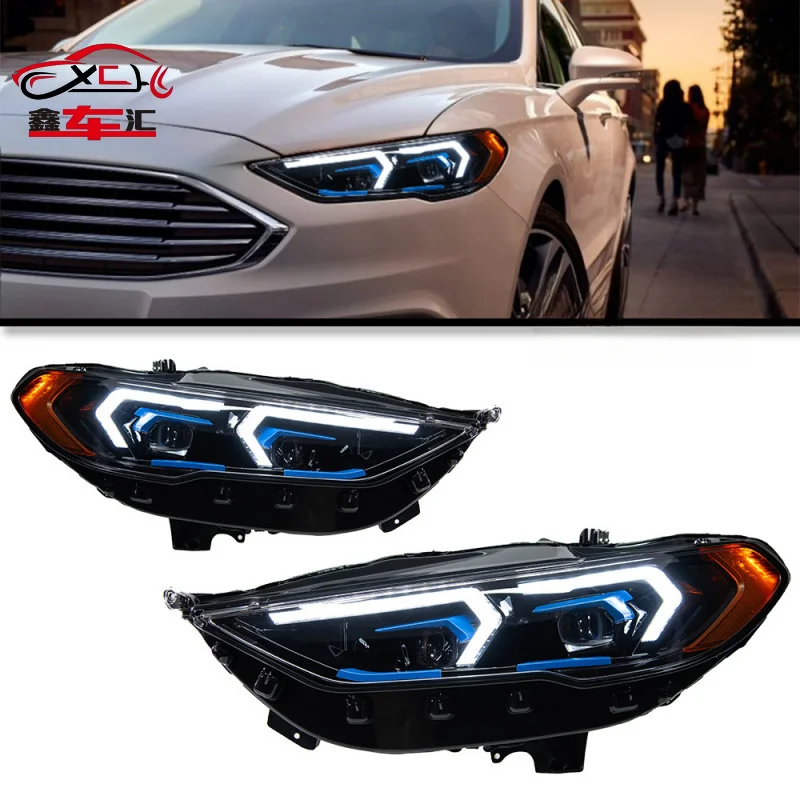 

XCH Suitable for retrofitting 2017-2020 Ford Mondeo headlight assemblies with US-spec LED projector daytime running lights.