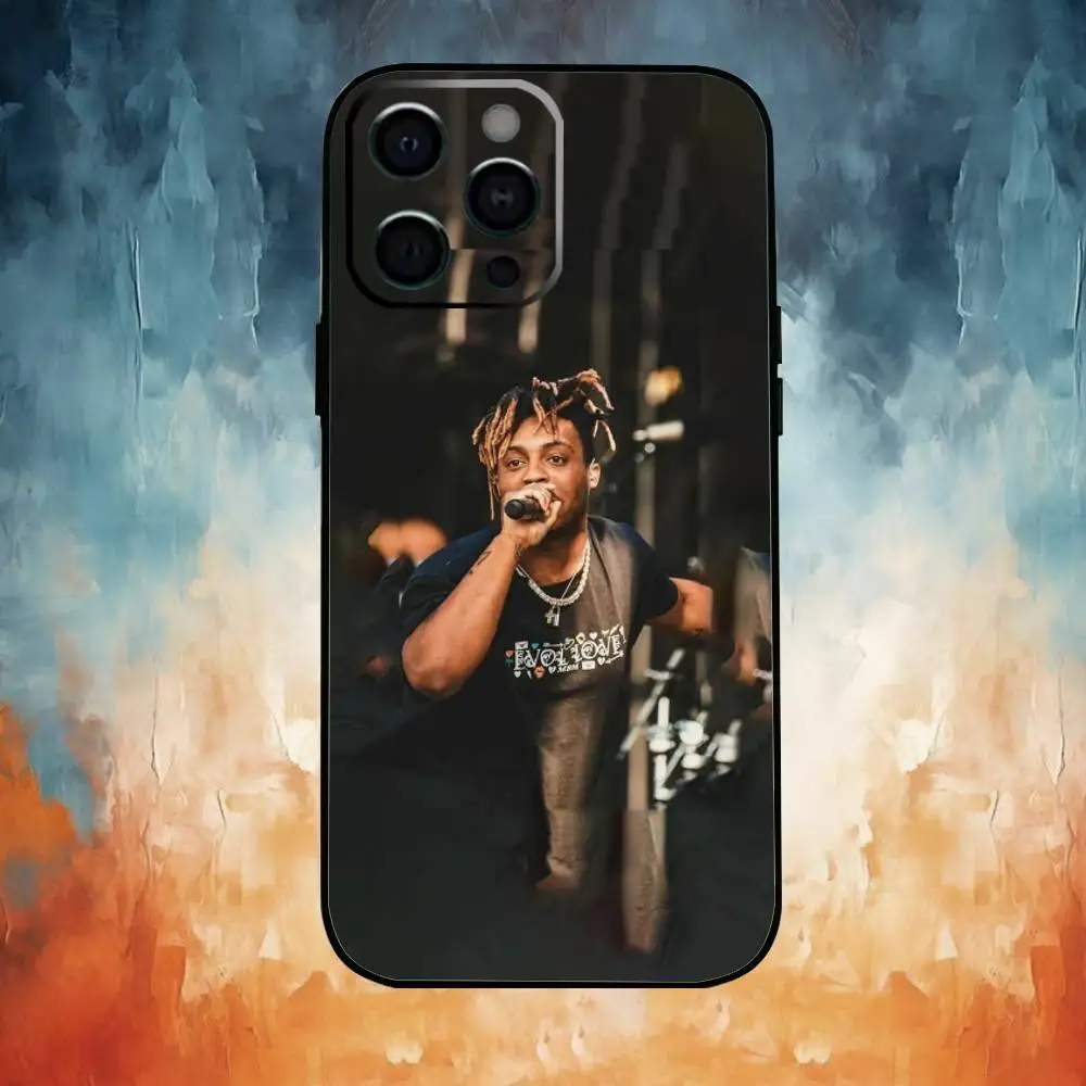 Casing Ponsel Singer J-Juice W-WRLD Untuk iPhone17,16,15,14,13,12,11 Plus,Pro Max Soft Black Cover