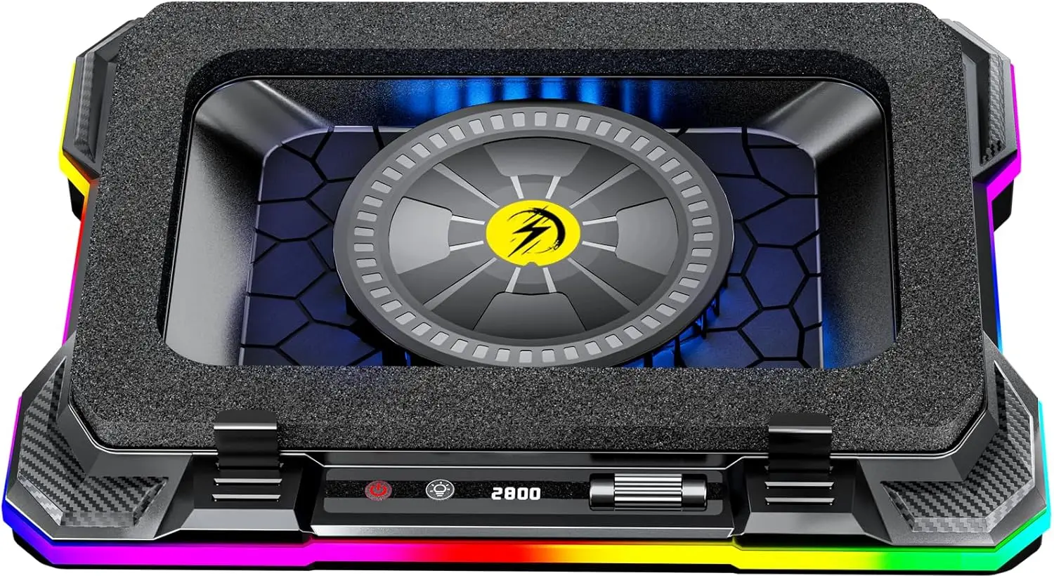 

Кулер для игровых ноутбуков с RGB-турбовентилятором, ультраохлаждение для ноутбуков 14-19 дюймов, снижение температуры до 35 градусов ° С