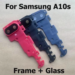 Lens With Frame For Samsung Galaxy A10s Housing Back Camera Glass Lens With Cover Frame Holder Replacement