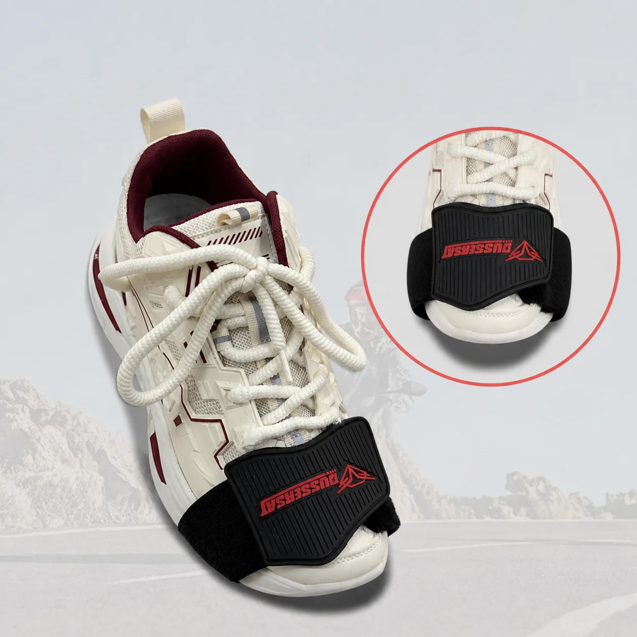 Motorcycle gear shift rubber cover, riding gear shift, anti-slip, dirt-resistant protective shoe cover, equipment gear shift