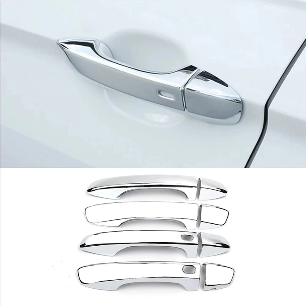 Chrome Car Door Handle Mirror Cover Fog Lights Rear Wiper Front Bumper Trim For Volkswagen VW Tiguan MK2 2017-2020 Accessories