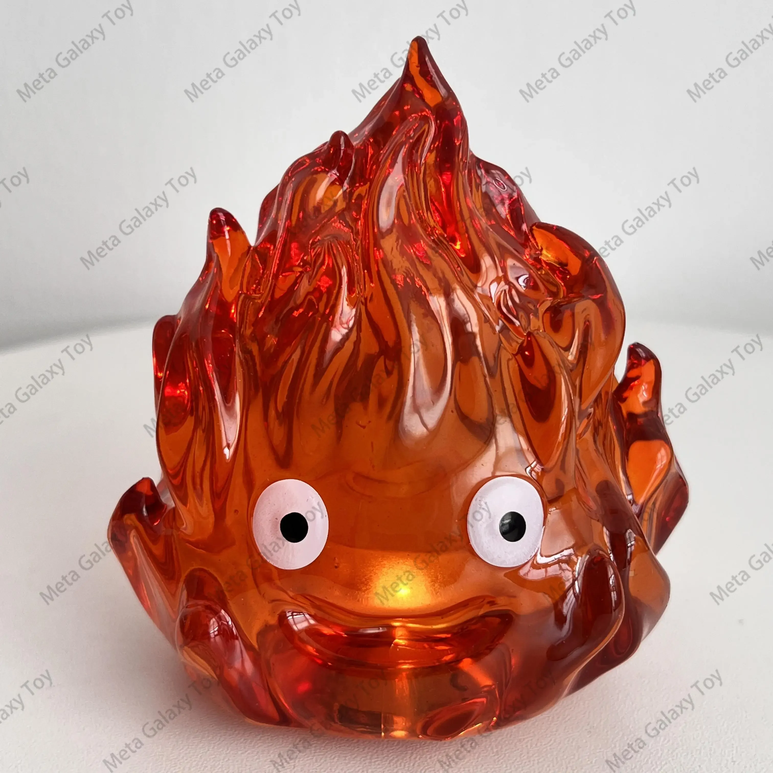 New Objects Lamp Cartoon Calcifer Anime Candle Cartoon Action Figure Lamp with Emiting Light Model Statue Pvc Custom Toys Gifts