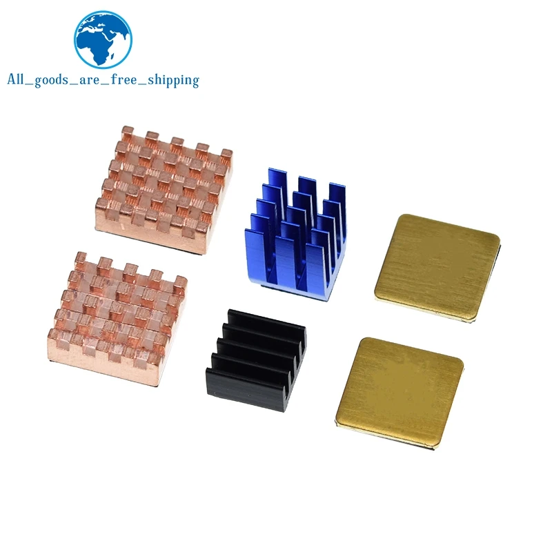 Теплоотвод TZT для Raspberry Pi 3 4 B, алюминиевый радиатор из меди для Raspberry Pi 3B + Plus 2 4 4B, радиатор