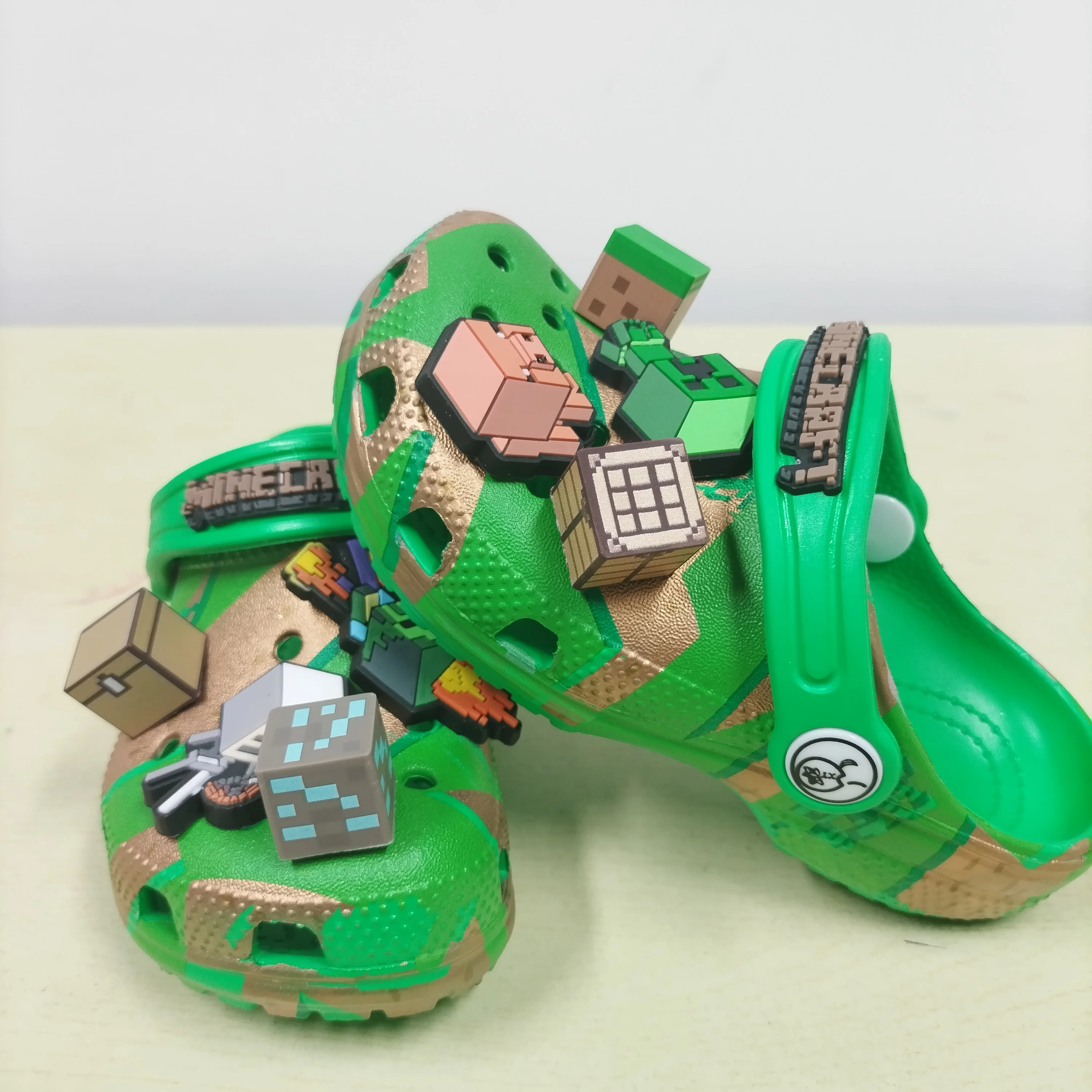 

My World Anime Games 3D Adult Slippers Summer Home Sandals EVA Material Breathable Hole Design Gift for Gamers And Anime Lovers