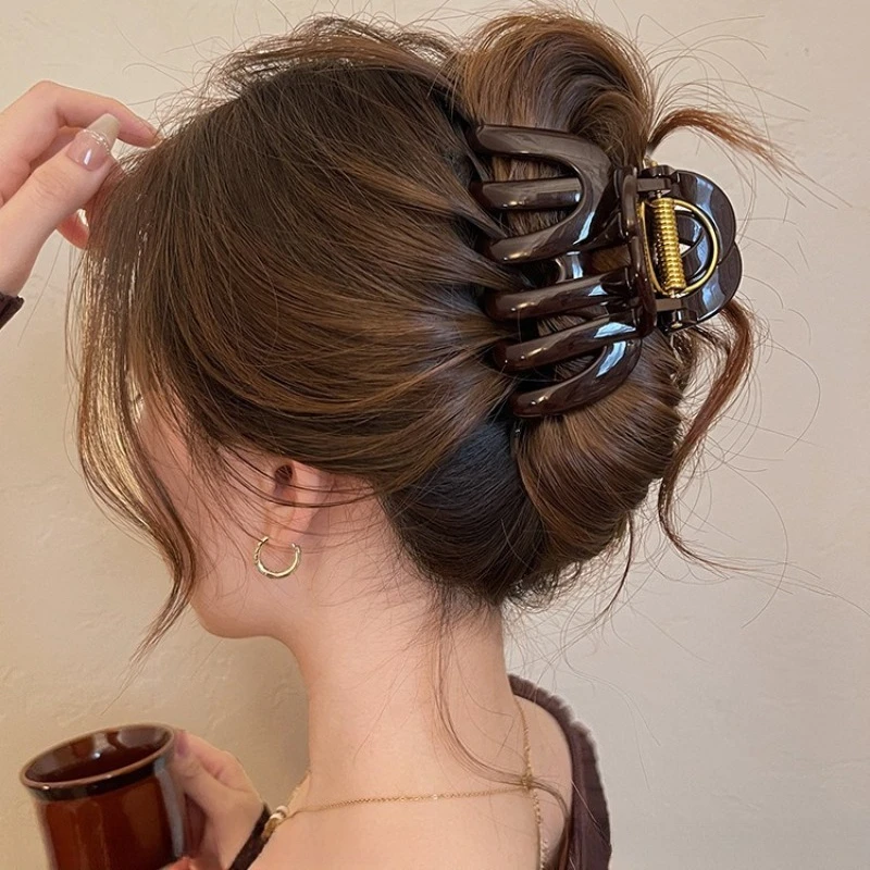 

Hot Top Grade Pumpkin Hair-Claw Clip for Women Back Long Hair Hold Barrette Hairpin Hair Crab Clips Hair Accessories