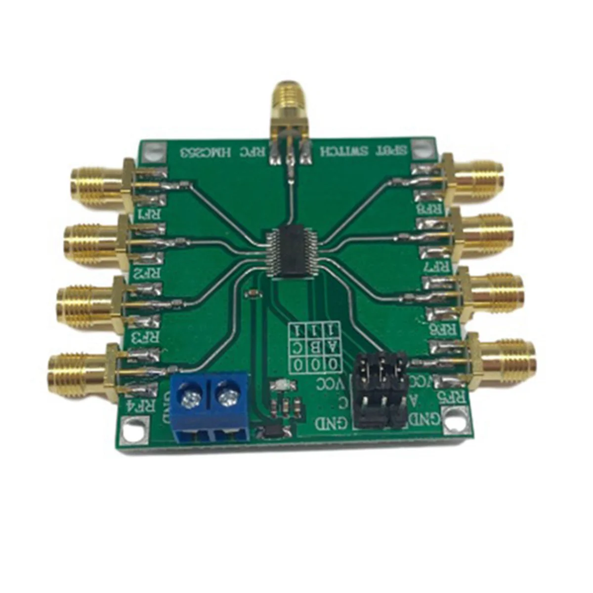 Multifunções rf Único Pólo Oito Throw Switch Canal Selecione Antena Módulo Hmc253 Dc2.5 Ghz