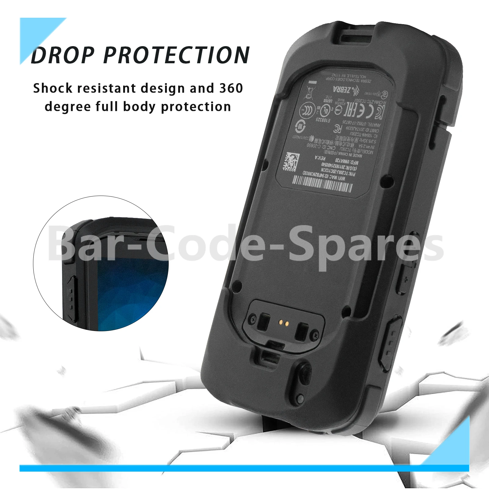 Rubber Protect Cover for Zebra TC20 TC25,Free Shipping