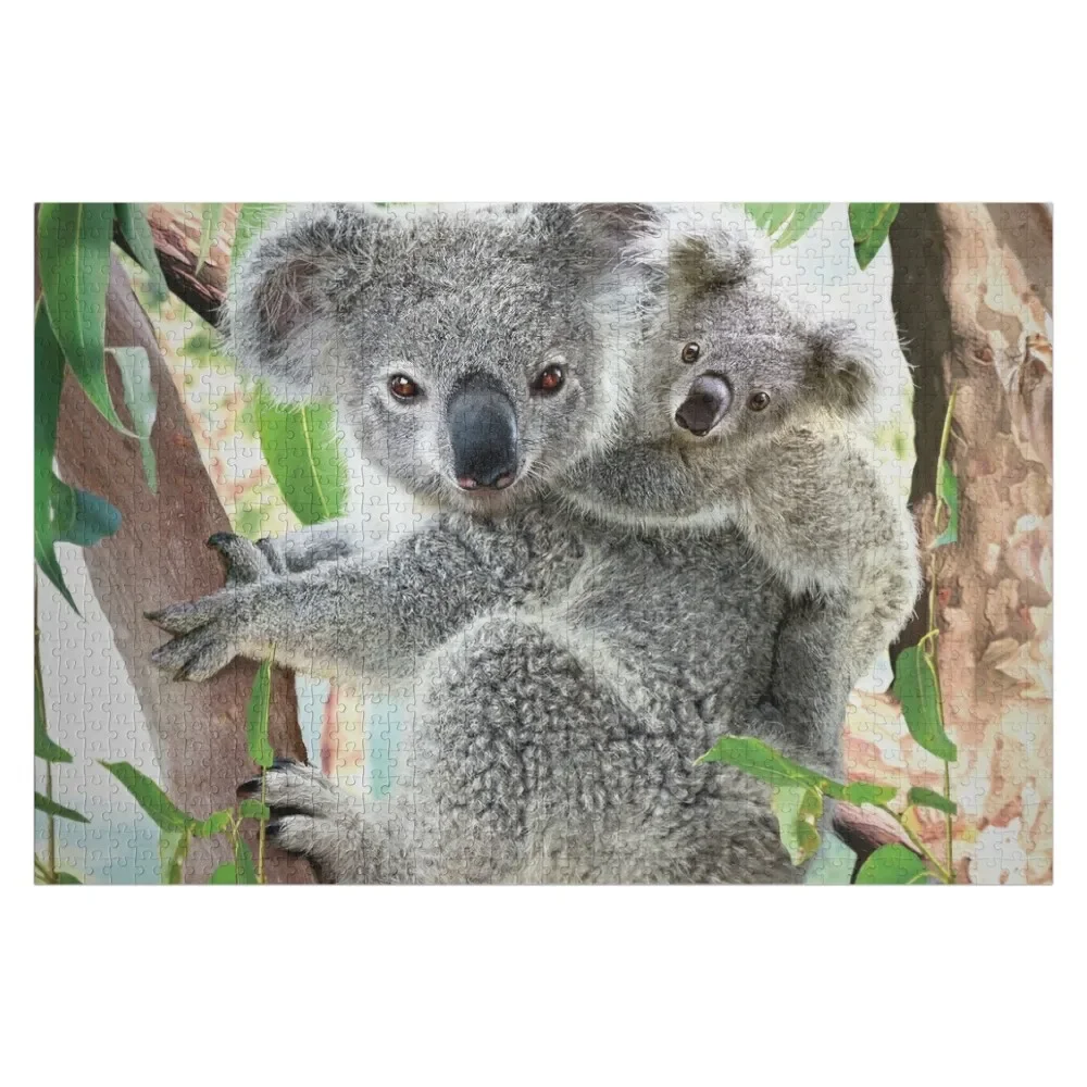 

Koala Cuddles Jigsaw Puzzle Custom Name Wood Novel Toys For Children 2022 With Photo Children Puzzle