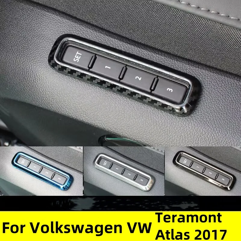 

For VW Volkswagen Teramont Atlas 2017- 2020 Memory Remember Recall Seat Adjustment Knob Button Switch Trim Accessories