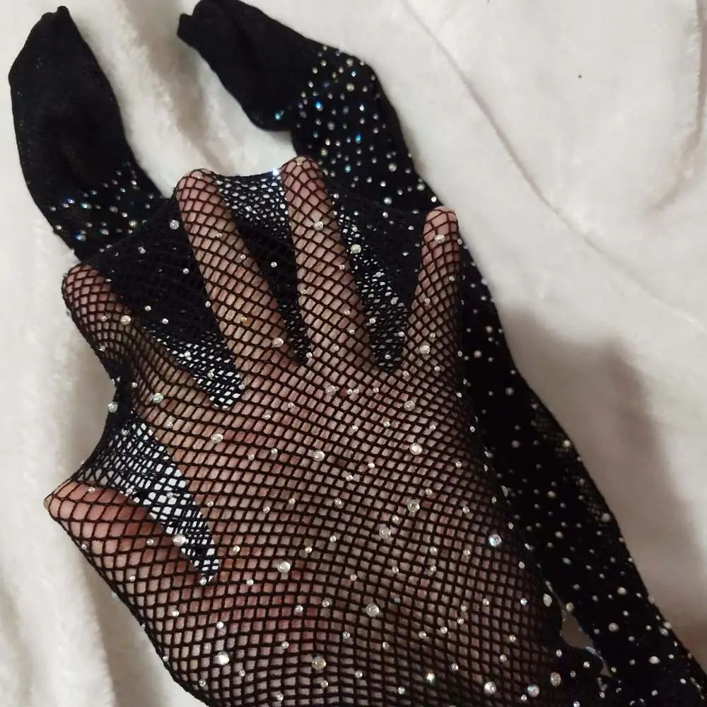 Image 5: Bébé mode enfants Nylon paillettes filles bas résille collants strass maille collants