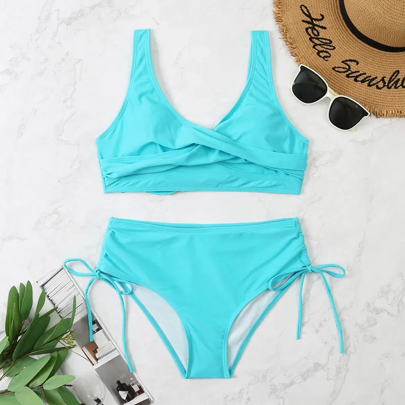

New Push Up Bikini Set Summer Plus Size Swimwear Women Swimsuit Solid Bathing Suit Bikinis Mujer Micro Biquine Brasileiro 2026
