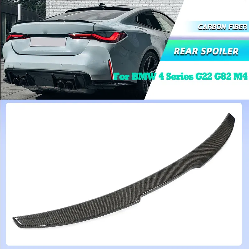 

Carbon Fiber Car Rear Trunk Spoiler Wings for BMW 4 Series G22 G82 M4 Coupe 2-Door 2021+ Racing Rear Spoiler Boot Wing Lip