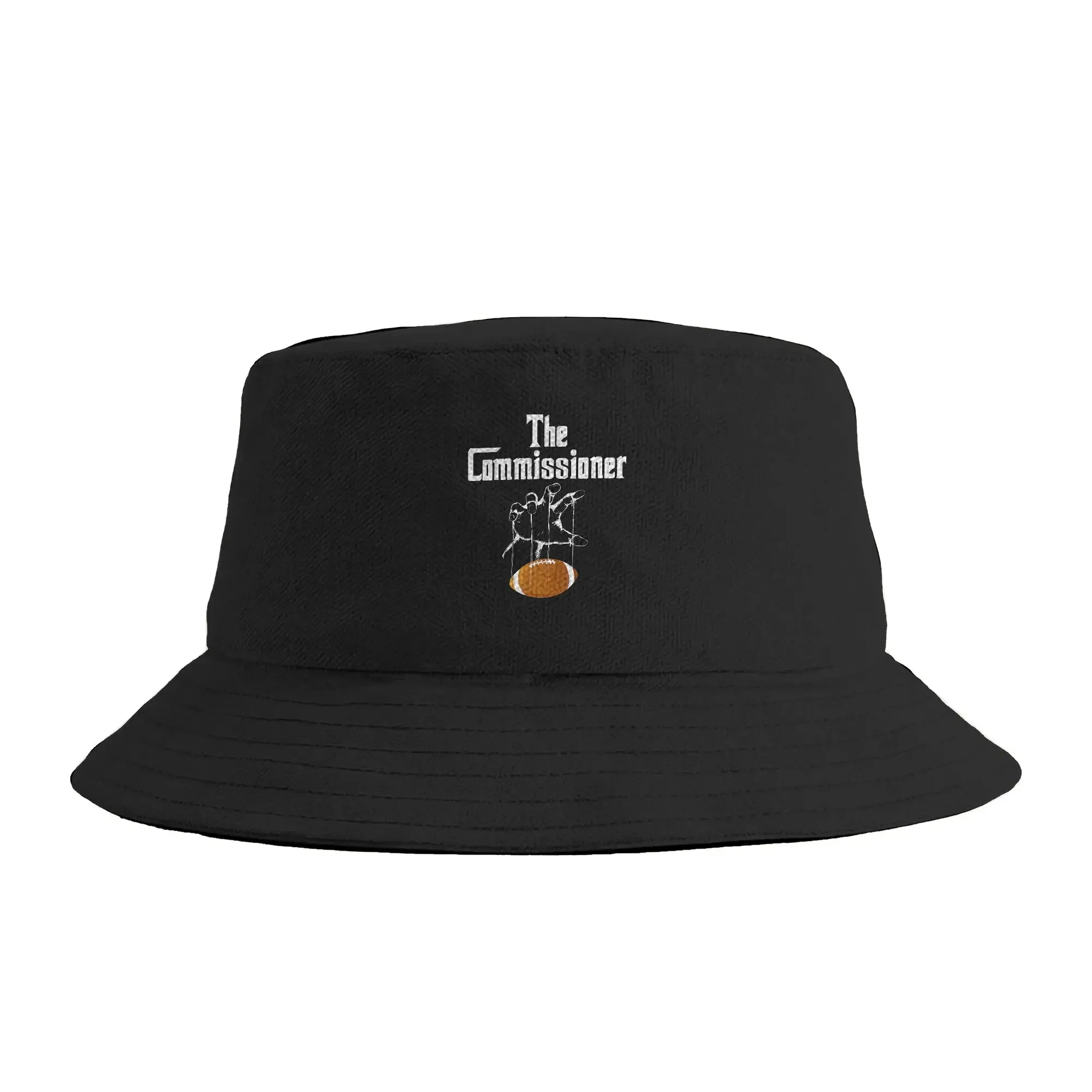 The Commissioner Fantasy Football Puppet Master Bucket Hat For Men Women Fisherman Hats Hunting Caps Hip Hop Sunscreen Hats