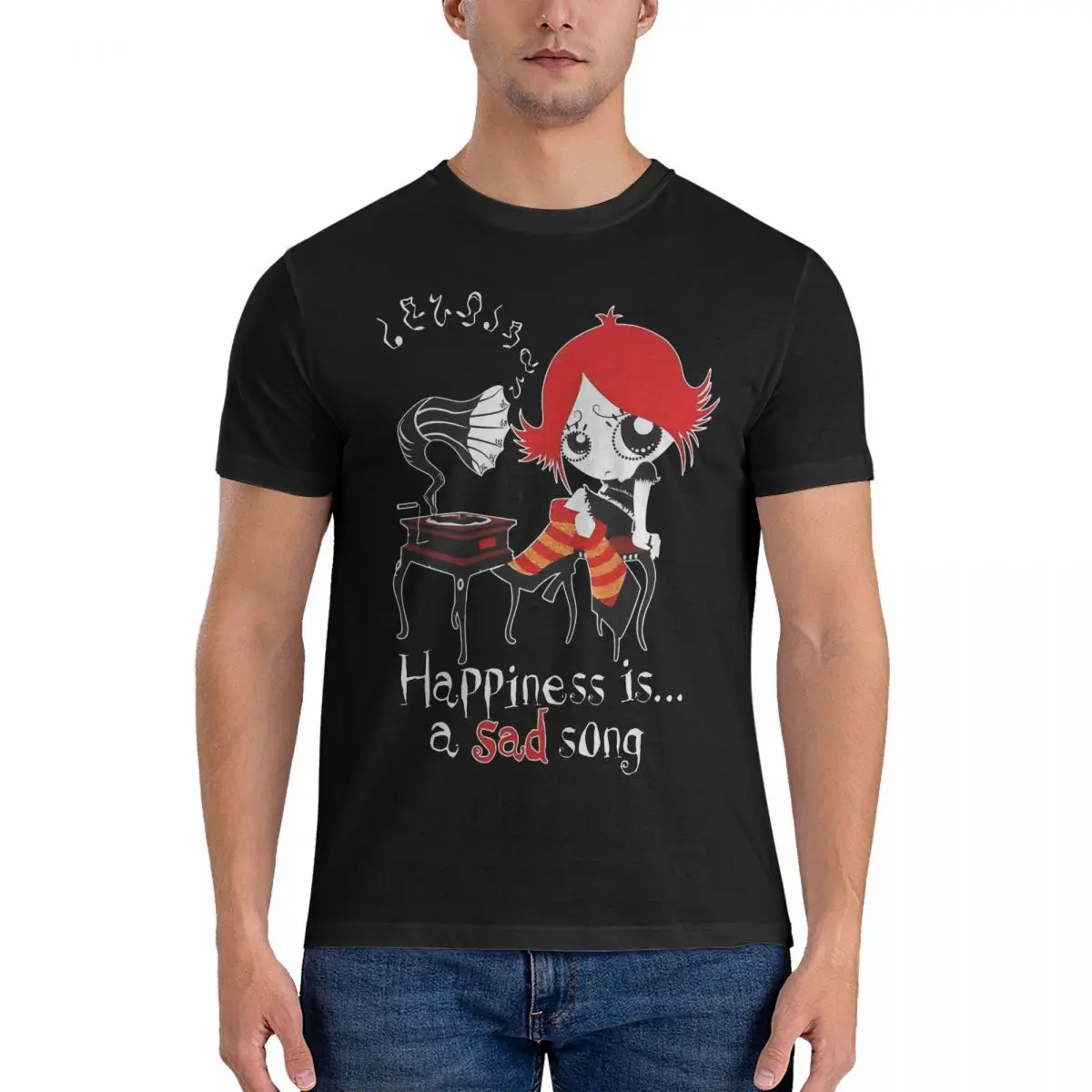 Novelty Ruby Gloom T-Shirts for Men Crewneck 100% Cotton T Shirts Ruby gloom Short Sleeve Tee Shirt Original Tops