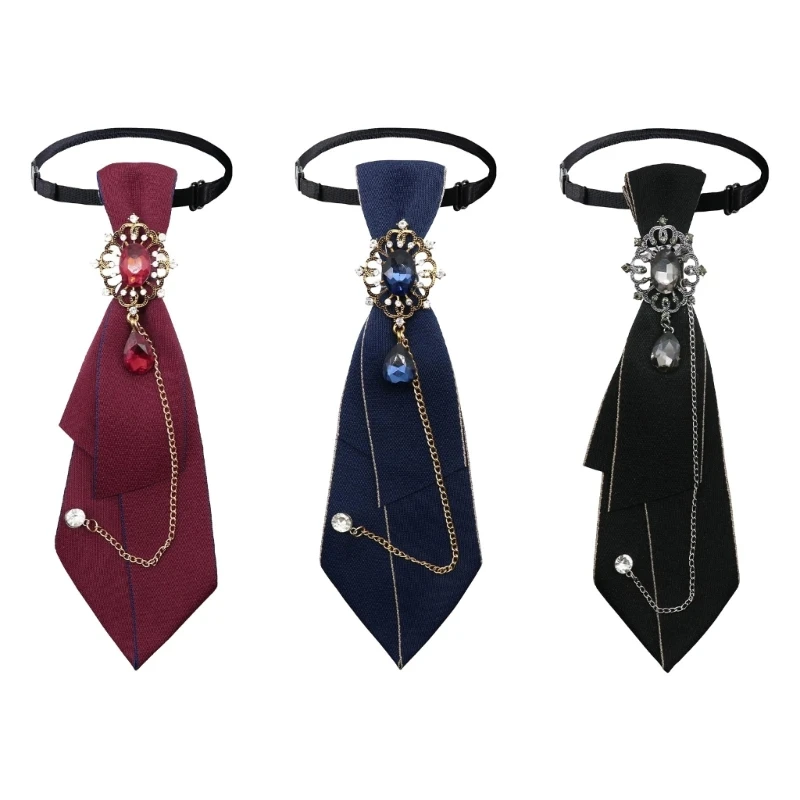 367C Polyester Adjustable Infant Bows Tie Elegance Pre Tied Convenience for Baby Girls Student on Multiple Occasions