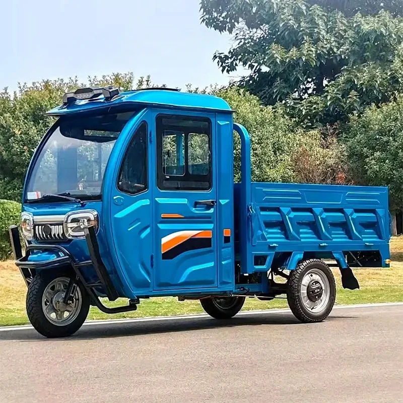 Electric Cargo Tricycle Heavy Duty Delivery Three Wheeler 800kg Load 72v Battery Powered Farm Ranch Livestock Feed Trike