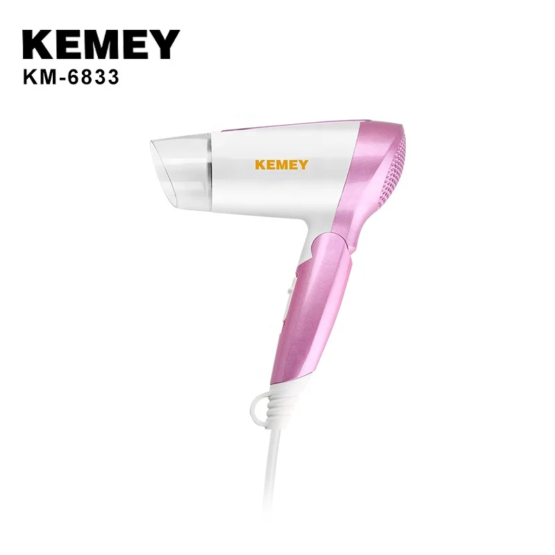 

1600W Professional Hair Dryer KEMEY KM-6833 Strong Power Barber Salon Styling Tools 2 Speed Adjustment Portable