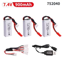 HJ 2S 752040 7.4V 500mah Lipo Battery For Radiolink A560 Fixed Wing Rc Car RC Toys Model aircraft Parts 35C 7.4V Battery