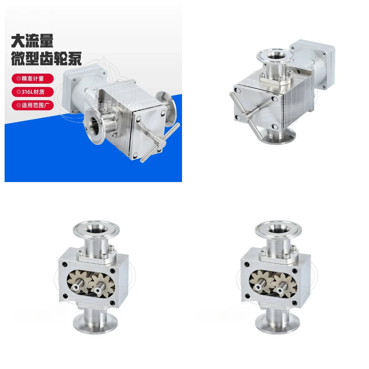 

316L Food Grade Stainless Steel Pump Gear Pump Rotor Pump for Piston Filling Equipment