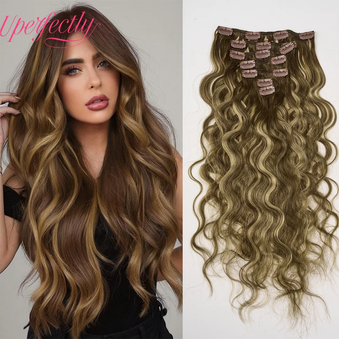 

Европейские 100% наращивание человеческих волос 12-22 дюйма, натуральные волны, клипсы для наращивания волос, смешанные человеческие волосы с собственными волосами, естественно