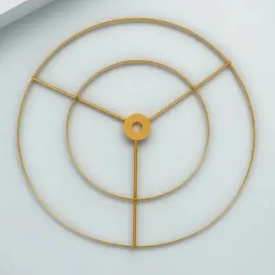 E27 إطار الثريا لتقوم بها بنفسك عاكس الضوء حامل مادة حديدية قوية ديكور المنزل عاكس الضوء قوس إطار ضوء السقف #6